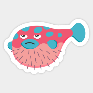 Grumpy Blowfish 2 (the Revenge!) Sticker